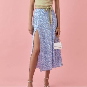 Reformation Zoe Skirt in Azzurro